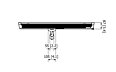 Pure+ 3000W Collection - Technical Drawing / Top by Heatscope Heaters