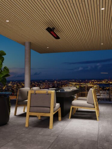 Commercial Space - Infrared radiant heaters