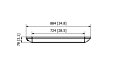 Spot 2800W Collection - Technical Drawing / Top by Heatscope Heaters