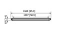 Vision 3200W Collection - Technical Drawing / Top by Heatscope Heaters