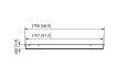 Weathershield 5 White Accessorie - Technical Drawing / Top by Heatscope Heaters
